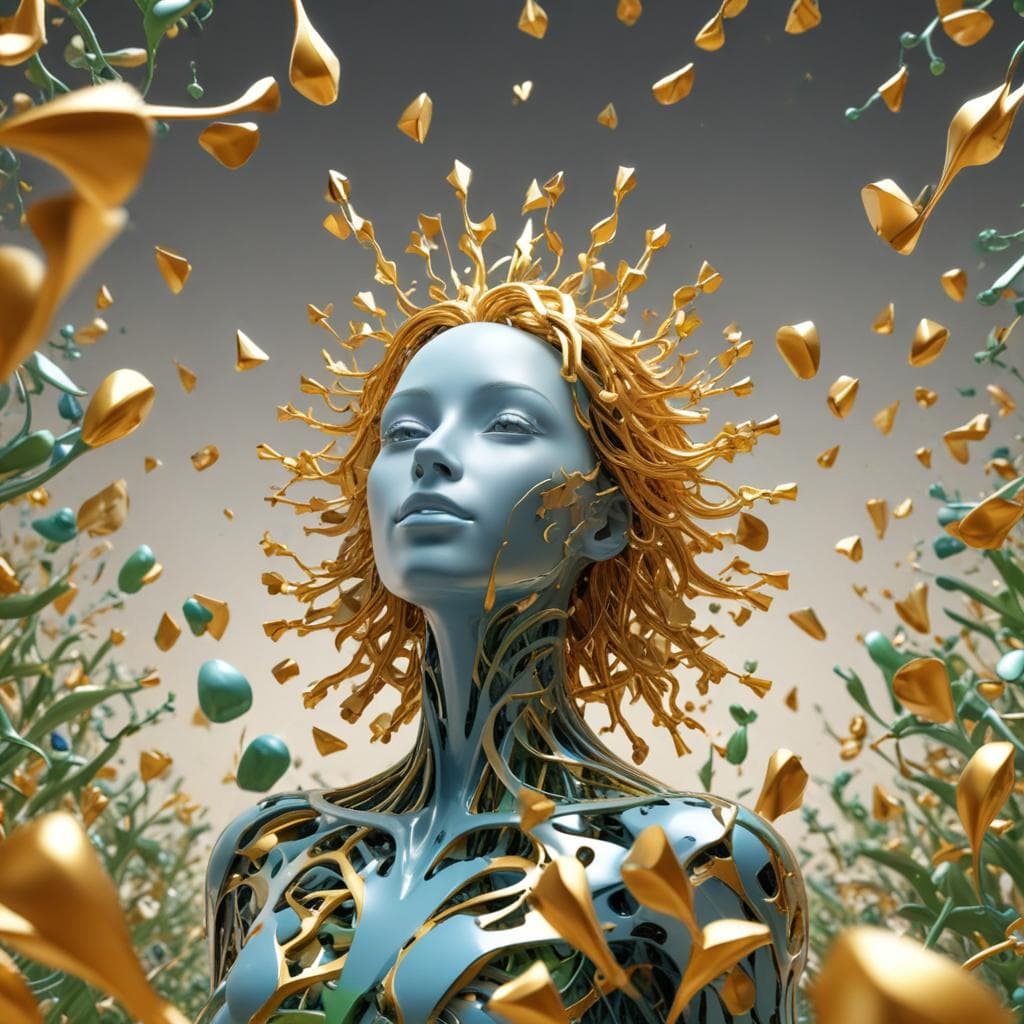 AI-enhanced mental health therapy session in a modern corporate healthcare setting