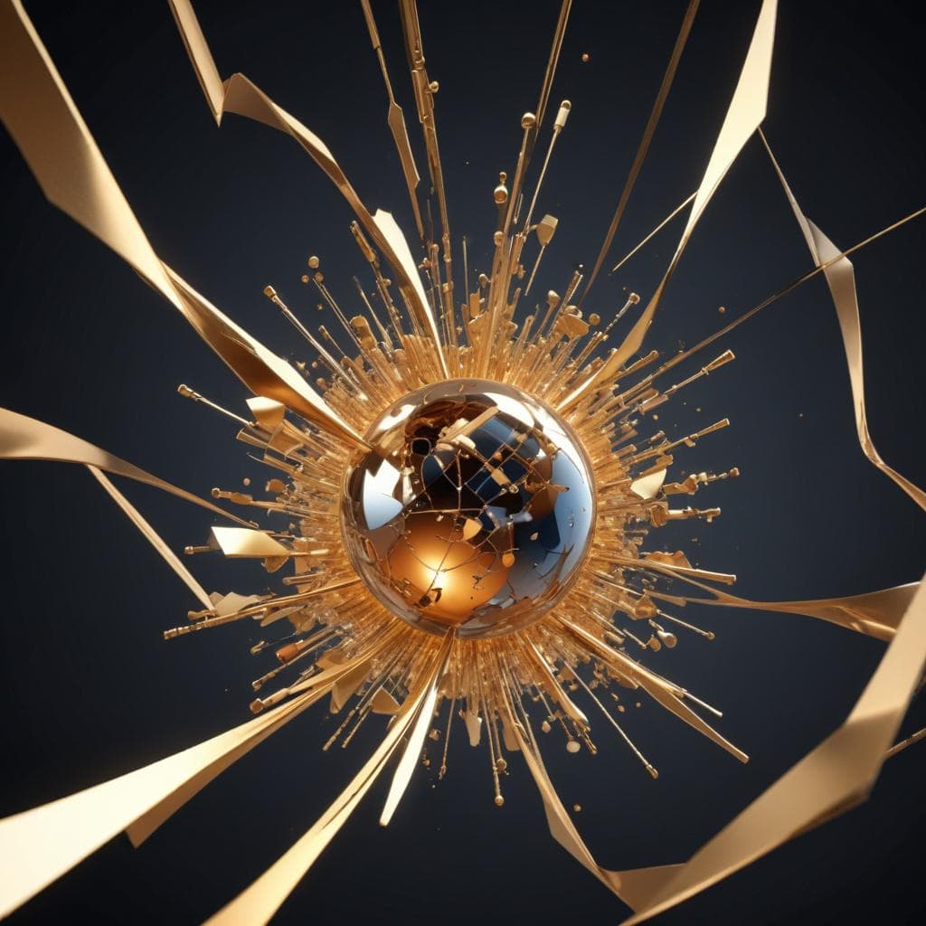 Abstract visualization of genomic data and financial growth